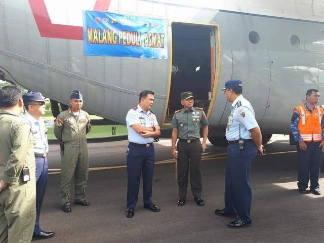 TNI Jajaran Korem 083/Baladhika Jaya Kirim Bantuan Untuk Asmat