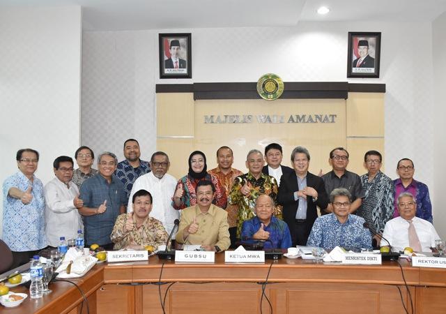 Ini Pesan Tengku Erry kepada Ketua Majelis Amanat USU Terpilih Panasunan Pasaribu