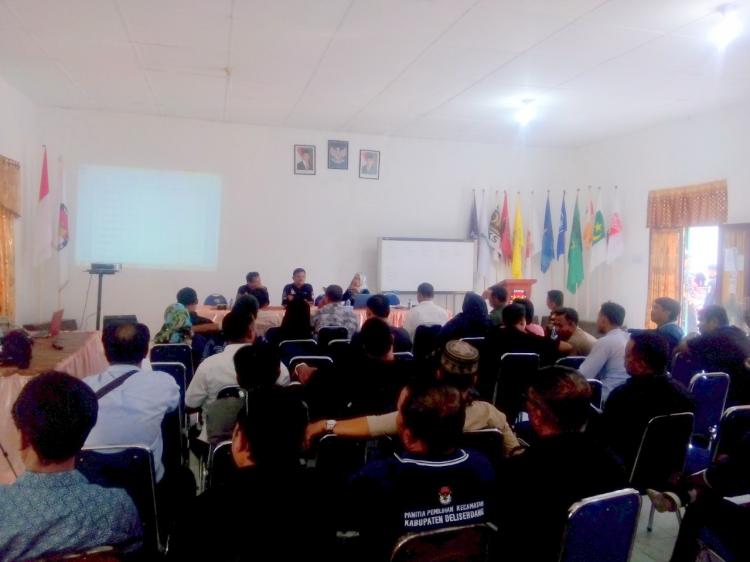 Pengamanan Verifikasi Faktual, KPU Deliserdang Koordinasi dengan TNI-Polri