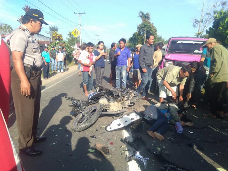 Kecelakaan Beruntun di Jalan Besar Tiga Runggu, Satu Orang Meninggal