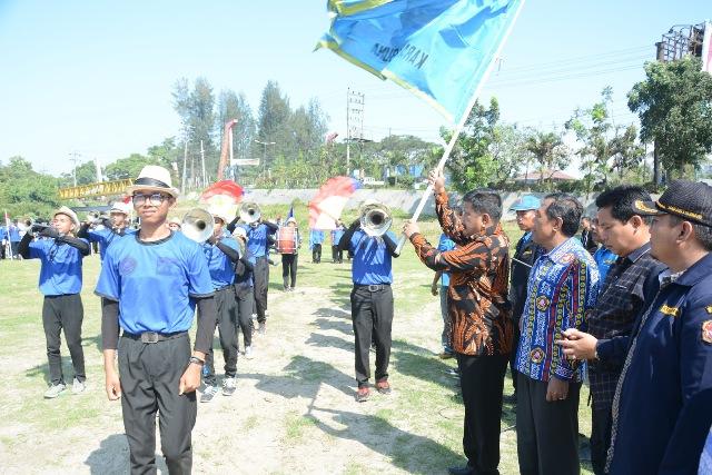 Sekdakab Lepas Kontingen Jambore Karang Taruna Deli Serdang