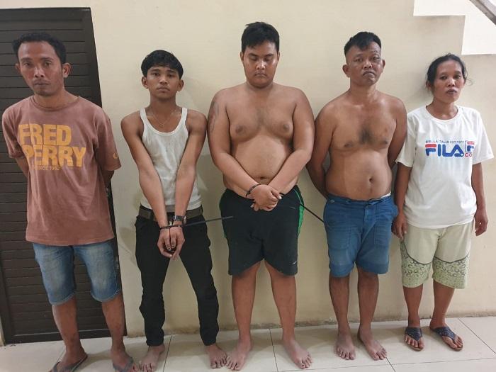 Lima Pengedar Narkoba Digrebek Polisi di Jalan Cemara