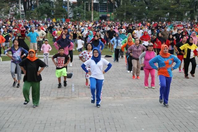 Car Free Day Diwarnai Sosialisasi Pemilu Serentak
