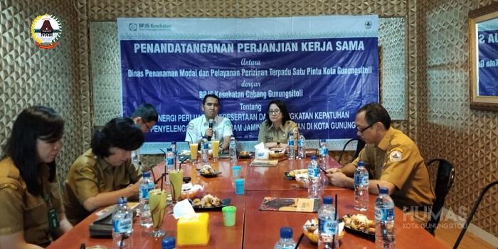 DPMPPTSP Kota Gunungsitoli Lakukan Kerja Sama dengan BPJS Kesehatan Cabang Gunungsitoli