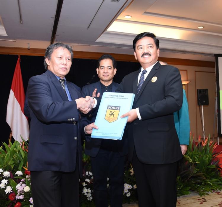 Panglima TNI Terpilih Secara Aklamasi Sebagai Ketua Umum FORKI 2019-2023