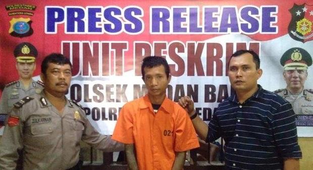 Curi Motor di Jalan Pabrik Tenun, 'Kucing' Diringkus Polsek Medan Baru 