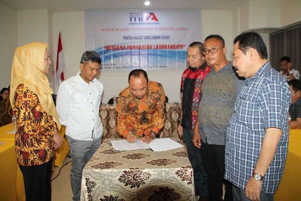 Dukung Program Pemerintah, Ikatan Alumni ITB Sumut Gelar FGD dengan Pemkab Labuhanbatu