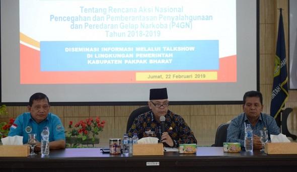 Sosialisasi P4GN, Pj Bupati Pakpak Bharat: Segerakan Tes Urine Para PNS