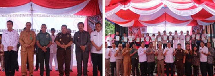 BPN Simalungun Serahkan Sertifikat Tanah PTSL ke Warga