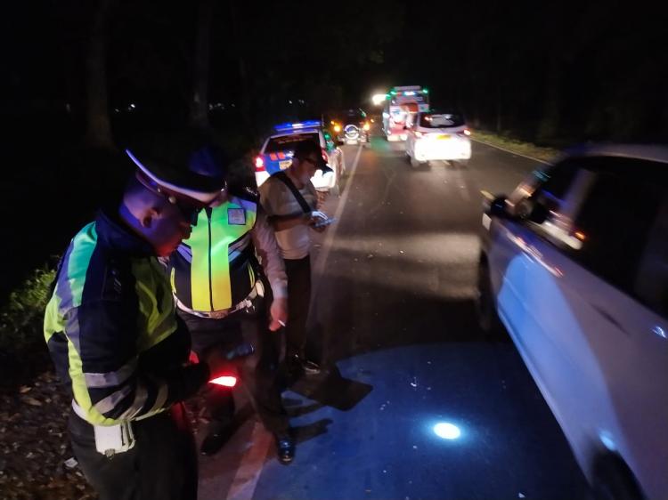 Tabrakan Sepeda Motor di Tebing Tinggi, Seorang Anggota Polisi Tewas