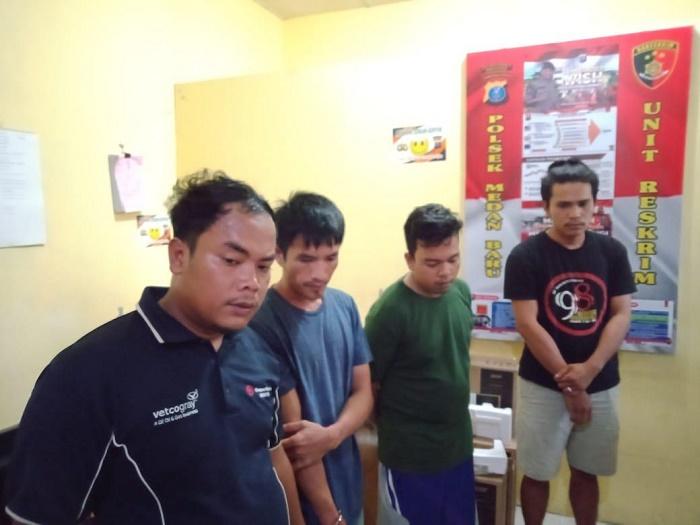 Rencana Pesta Sabu Bubar, 4 Pria Diringkus Polsek Medan Baru dari Komplek Griya Harapan Baru