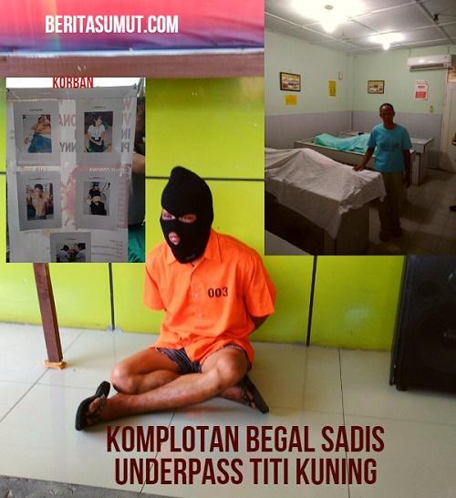 DPO Komplotan Begal Sadis Underpass Titi Kuning Berhasil Ditembak Mati Polsek Medan Baru