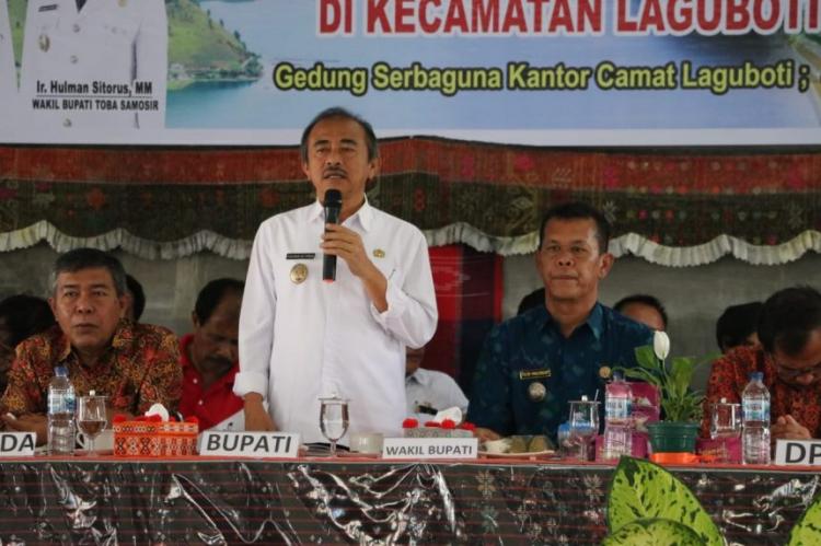 Hulman Sitorus Sebut Tahun 2020 Total Dana Desa di Toba Rp 230 Miliar