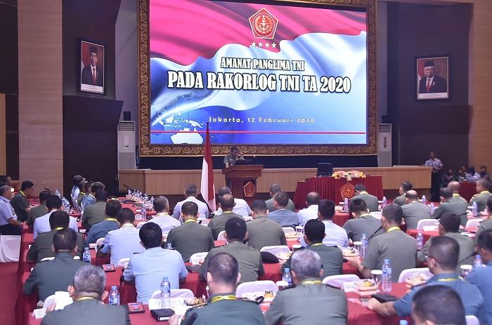 Rakorlog 2020, Panglima TNI Minta Dukungan Logistik Operasi TNI Lebih Optimal