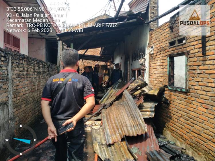 Dua Rumah di Jalan Pelajar Terbakar