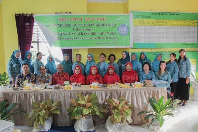 Lomba Tertib Administrasi, TP PKK Kota Medan Evaluasi Kelurahan Simpang Selayang