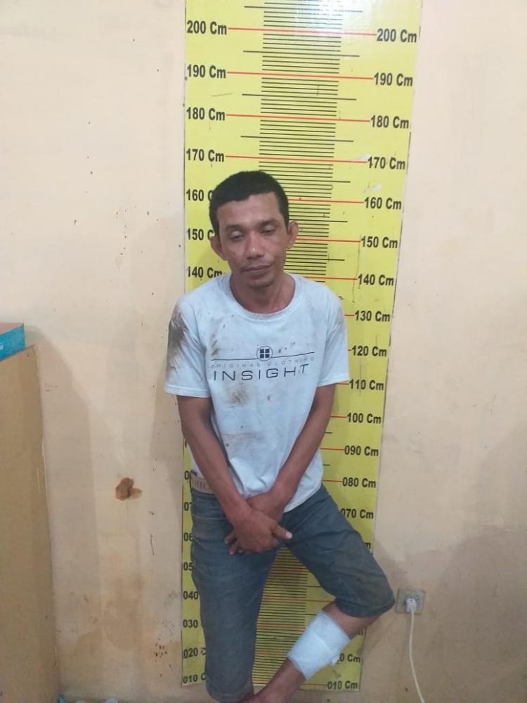Terekam CCTV, Seorang Komplotan Curanmor di Delitua Ditembak Polisi