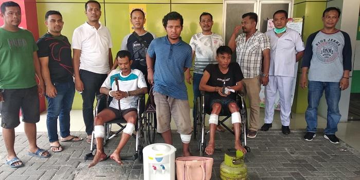Polsek Sunggal Tembak Tiga Pencuri Spesialis Bongkar Rumah di Desa Mencirim Pondok