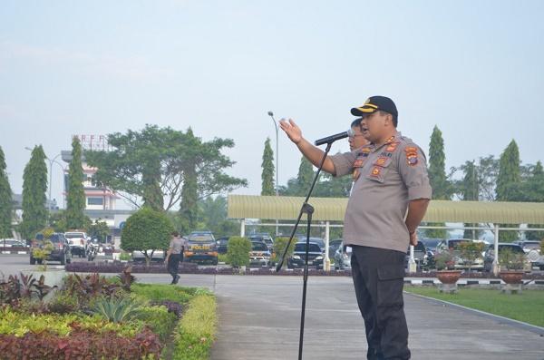 Tingkatan Sinergitas, Polresta Deli Serdang Apel Gabungan di Bandara Kualanamu