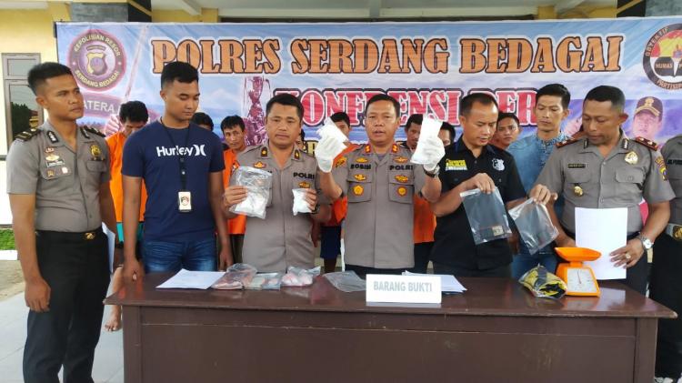 Operasi Antik Toba 2020, Polres Sergei Ciduk 14 Tersangka Penyalahgunaan Narkoba