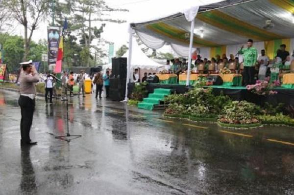 Meski Hujan, Pawai Taaruf MTQ ke-53 Tingkat Kota Medan di Jalan Ngumban Surbakti Berlangsung Meriah