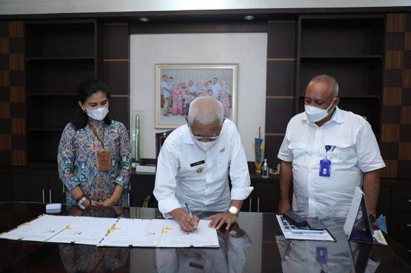 Pemkab Asahan Terima Aset dari Dirjen Cipta Kerja Kementerian PU dan PR