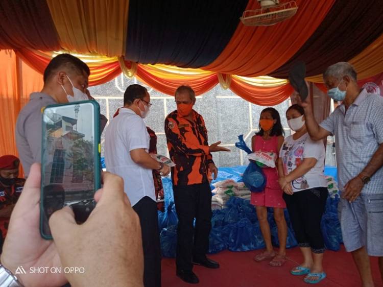 Sambut Imlek, MPW Pemuda Pancasila Sumut Gulirkan Sembako untuk Warga Tionghoa Kurang Mampu