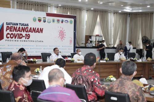 Plh Wali Kota Medan Wiriya Alrahman Ikuti Rakor Pencegahan Korupsi pada Pelayanan Publik
