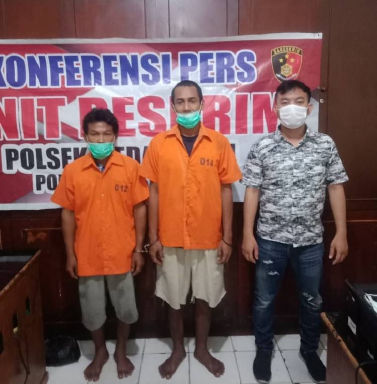 Kedapatan Simpan Sabu dalam Jaket, Sugiono dan Fakhri Ditangkap Polsek Medan Baru