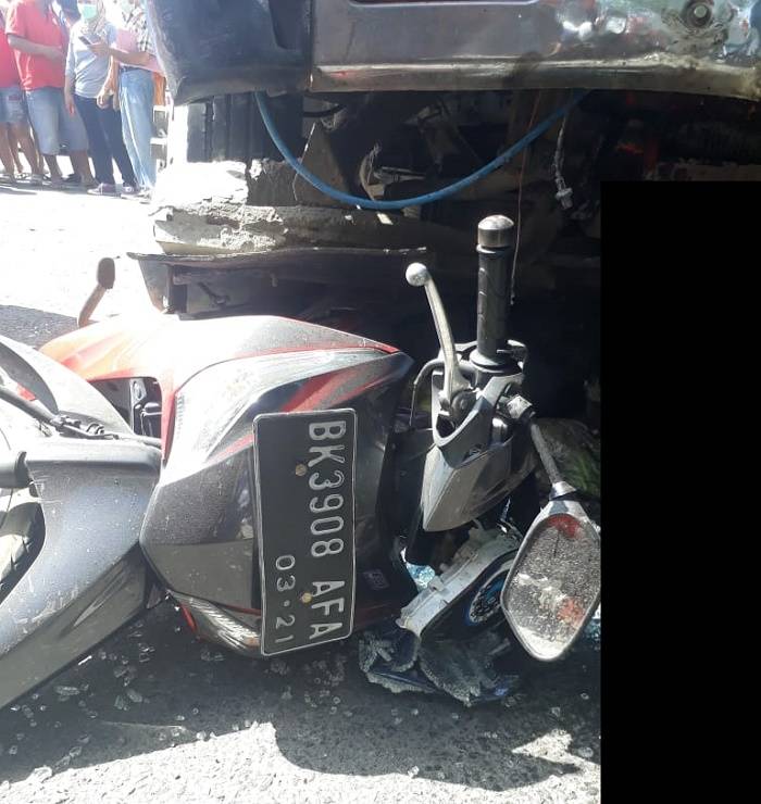 Kecelakaan Beruntun di Jalan Setia Budi Medan, Truk Tangki Sebabkan Pengendara Motor Tewas