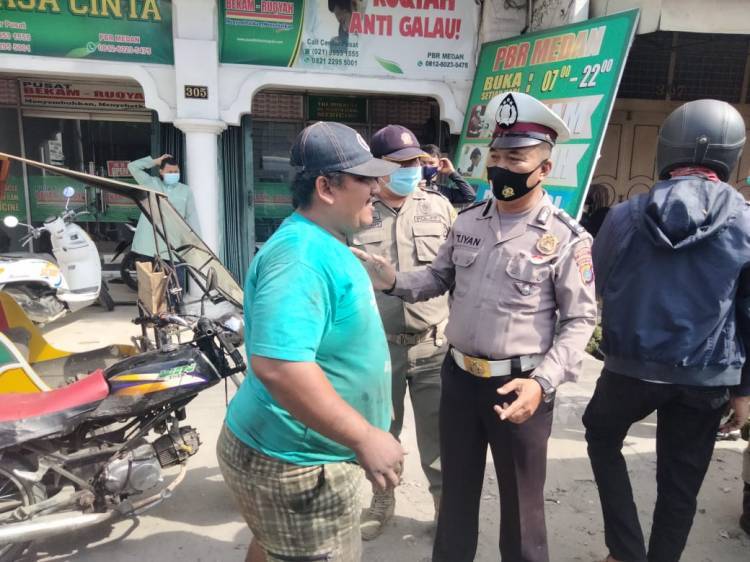 Polsek Medan Timur Gencarkan Operasi Yustisi, 10 Warga Langgar Prokes Dikenakan Sanksi Sosial