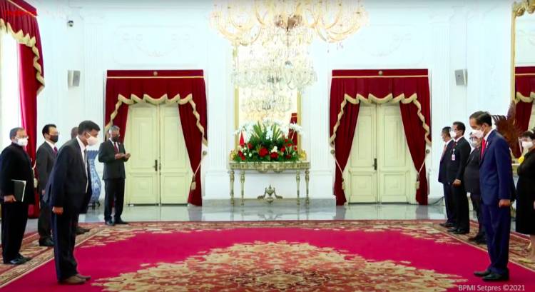 Presiden Jokowi Terima Surat Kepercayaan Tujuh Duta Besar Negara Sahabat