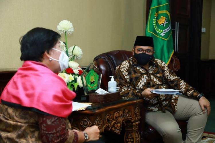 Rektor IAKN Tarutung Bertemu Menteri Agama, Bahas Transformasi menjadi Universitas