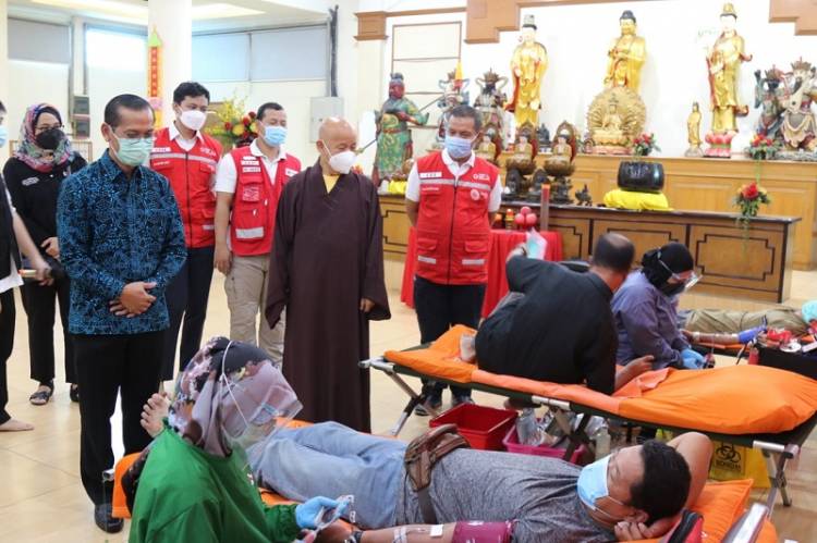 Menjelang Tahun Baru Imlek 2572, Umat Buddha Gelar Aksi Donor Darah