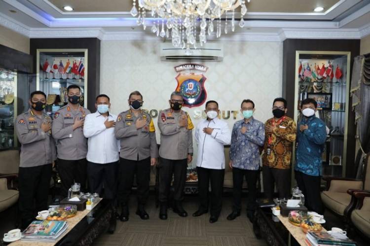 Kapolda Sumut Terima Audiensi Direktur Korwil I KPK RI Didik Agung Widjanarko