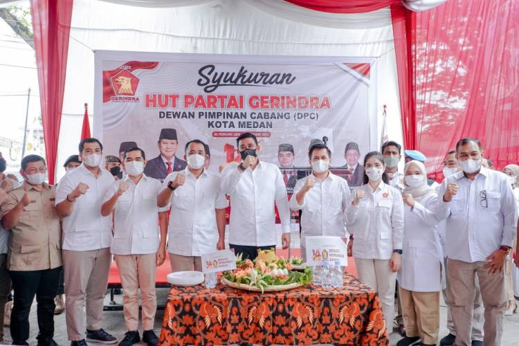 Bobby Nasution Inginkan Kolaborasi dan Dukungan Gerindra Sumut Bangun Medan