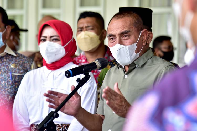 Baru 12 Kabupaten/Kota Vasksinasi Dosis Dua di Atas 70%, Edy Rahmayadi Ingatkan Masyarakat Lengkapi Vaksinasi
