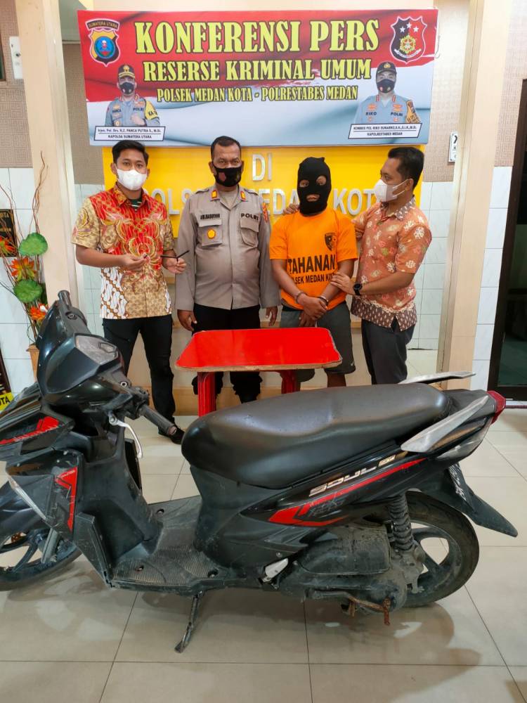 Polsek Medan Kota Bekuk Pelaku Curanmor