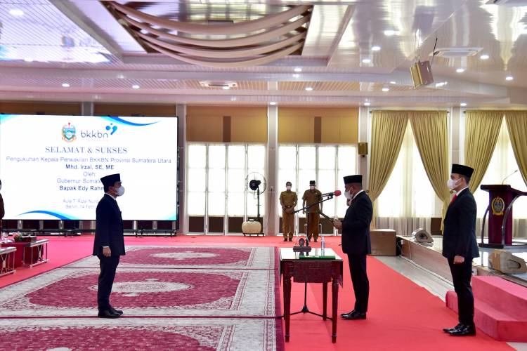 Kukuhkan Kepala BKKBN Sumut, Edy Rahmayadi Harapkan Sinergi Tekan Stunting