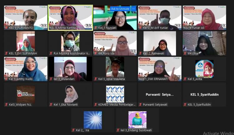 Lima Hari Penuh Inspirasi Bersama KOMED dalam Pembinaan Pengurus KOMED Pusat Semester 1 Tahun 2022