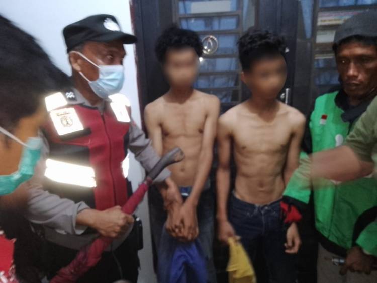 Polsek Percut Sei Tuan Amankan 2 Remaja Lakukan Tawuran