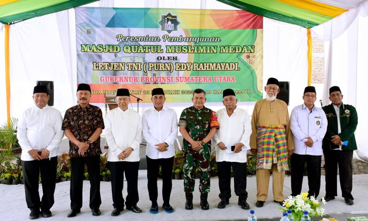 Resmikan Pembangunan Masjid Quatul Muslimin, Gubernur Sumut Berharap Masjid Sebagai Pusat Peradaban Umat Islam
