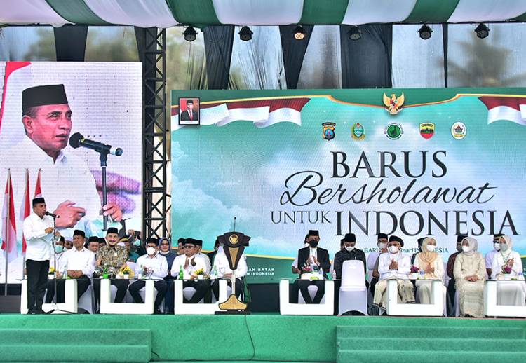 Gubernur Sumut Edy Rahmayadi Dampingi Wapres Maruf Amin Kunker di Tapanuli Tengah