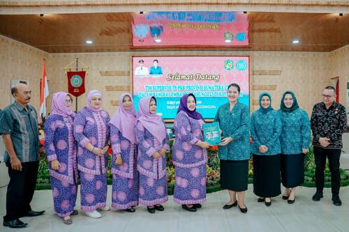 Terima Tim Supervisi TP PKK Provinsi Sumut, Kahiyang Ayu: Penyemangat Untuk Berkreasi dan Sukseskan 10 Program Pokok