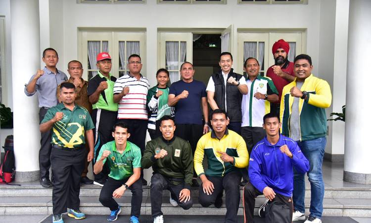  Gubernur Edy Rahmayadi Sambut Tim Pengprov Atletik Sumut Usai Kejurnas 