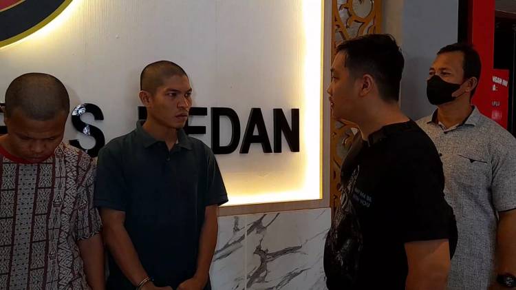  Polrestabes Medan Tangkap Pelaku Perampasan Motor Pasutri di Riau dan Tembung