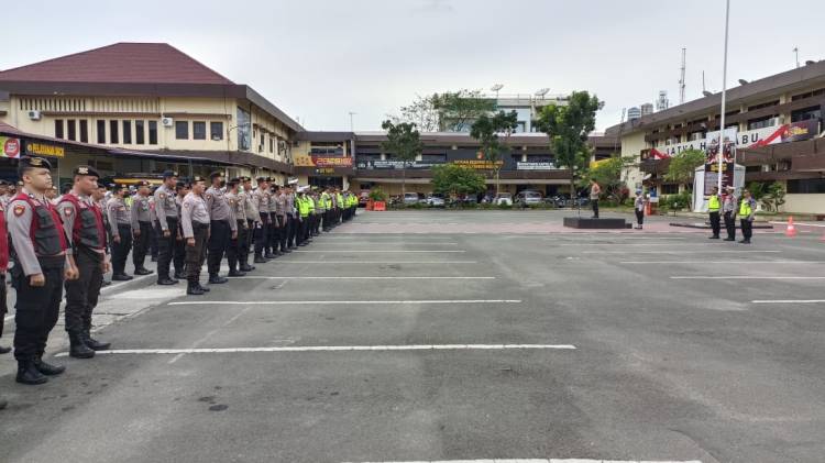 Polrestabes Medan Kawal Kunjungan Kerja Presiden RI di Medan  