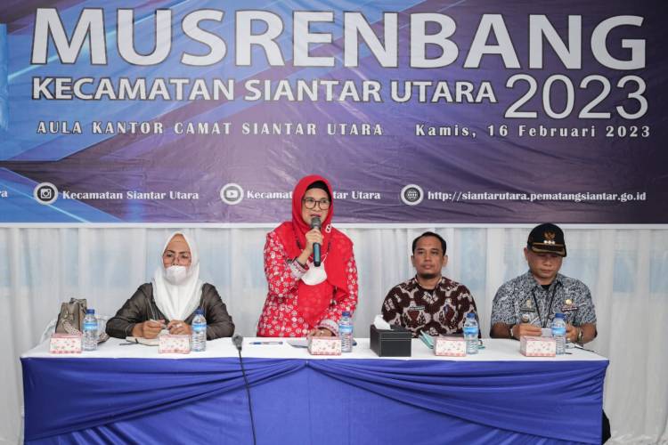 Buka Musrenbang Siantar Utara, Walikota Sampaikan Pematang Siantar Tuan Rumah Musrenbang Dataran Tinggi Sumut