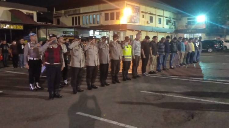 Cegah Kejahatan Jalanan, Polrestabes Medan Patroli Malam