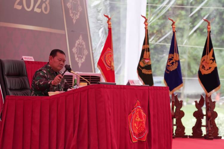 Panglima TNI Laksamana Yudo Margono Pimpin Rapim TNI Tahun 2023